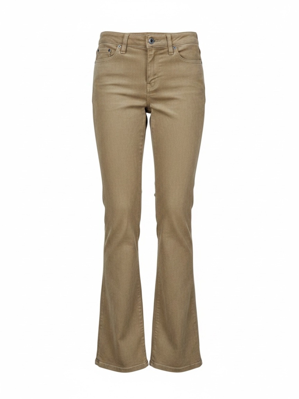 Banana Republic NEW Low Rise Bootcut Taupe Tan Suede Flare Pants Stretch Sz 25/0
